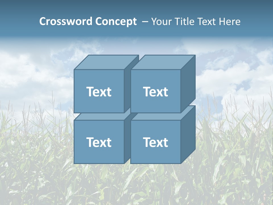 Indian Corn Sky Food PowerPoint Template