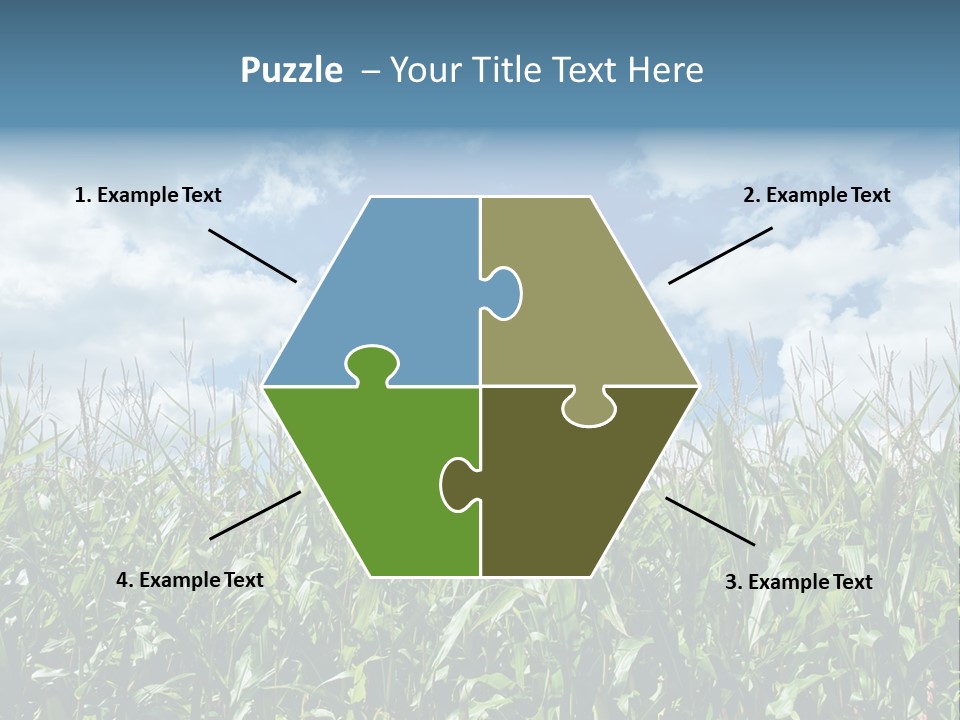 Indian Corn Sky Food PowerPoint Template