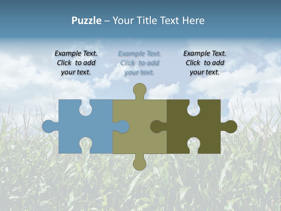 Indian Corn Sky Food PowerPoint Template