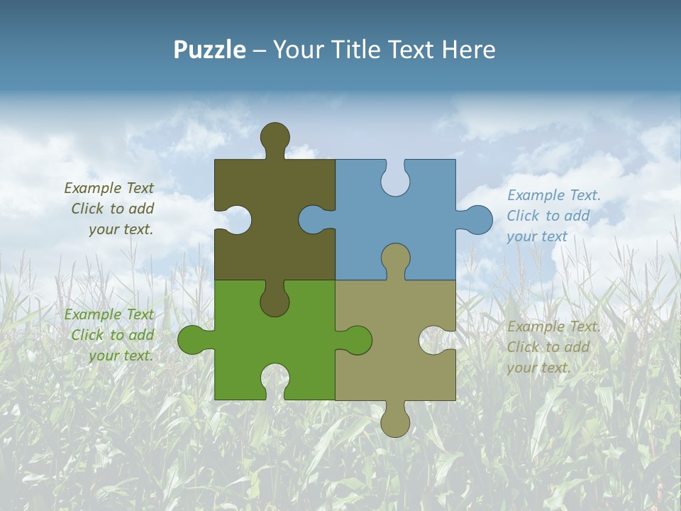 Indian Corn Sky Food PowerPoint Template