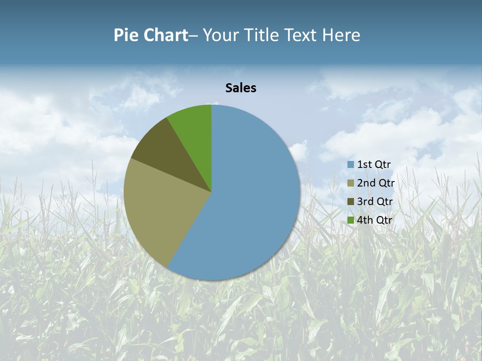 Indian Corn Sky Food PowerPoint Template