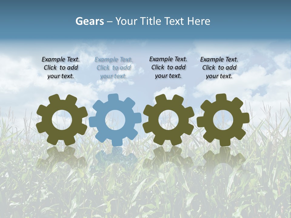 Indian Corn Sky Food PowerPoint Template