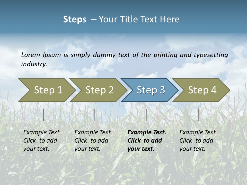 Indian Corn Sky Food PowerPoint Template