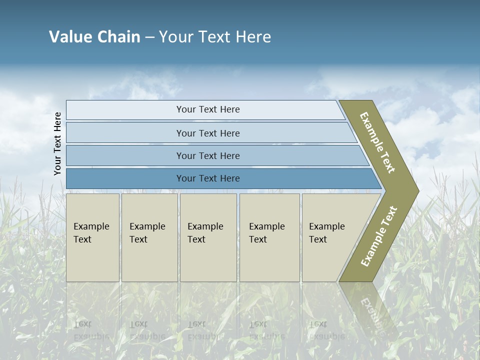 Indian Corn Sky Food PowerPoint Template