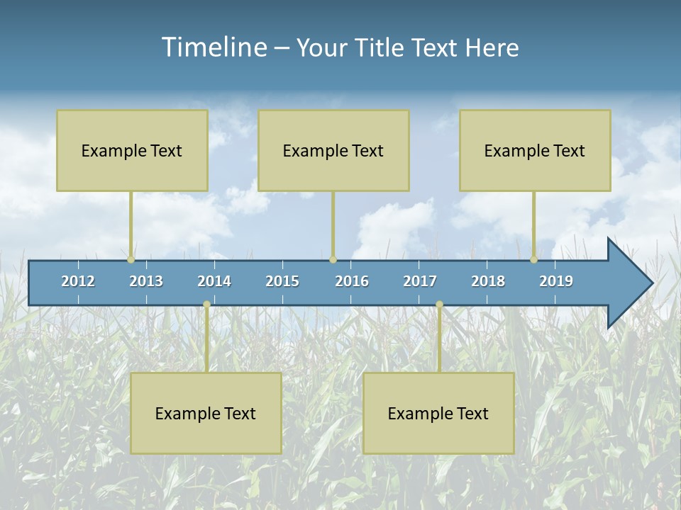 Indian Corn Sky Food PowerPoint Template
