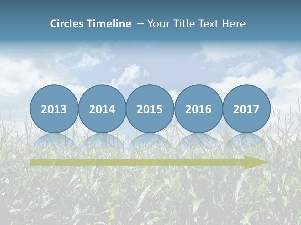 Indian Corn Sky Food PowerPoint Template