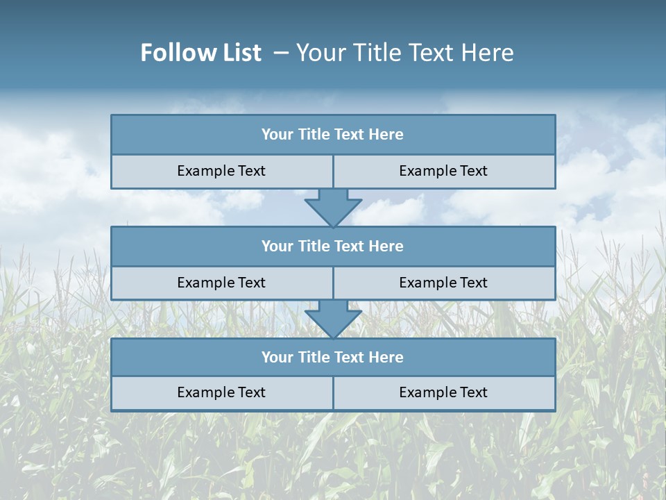 Indian Corn Sky Food PowerPoint Template