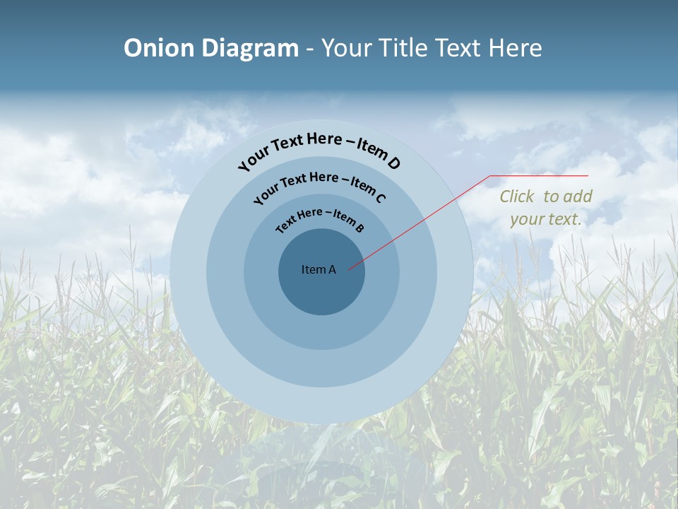 Indian Corn Sky Food PowerPoint Template