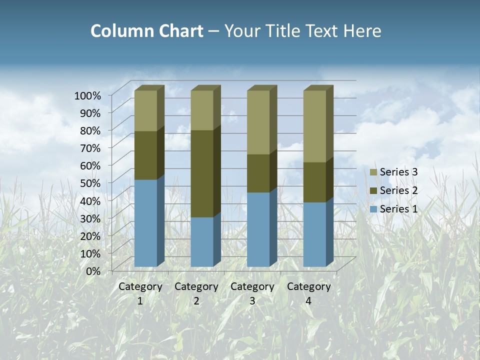 Indian Corn Sky Food PowerPoint Template