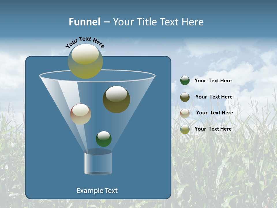 Indian Corn Sky Food PowerPoint Template