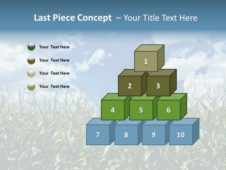 Indian Corn Sky Food PowerPoint Template