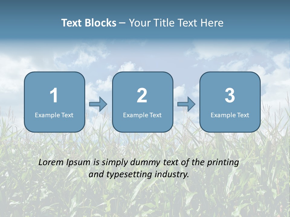 Indian Corn Sky Food PowerPoint Template