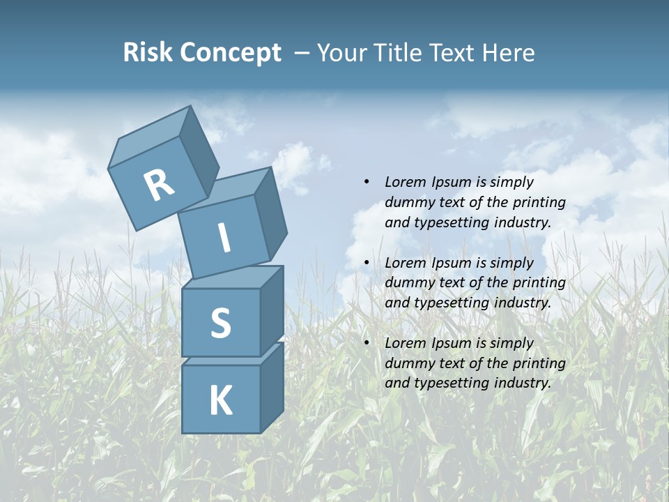 Indian Corn Sky Food PowerPoint Template