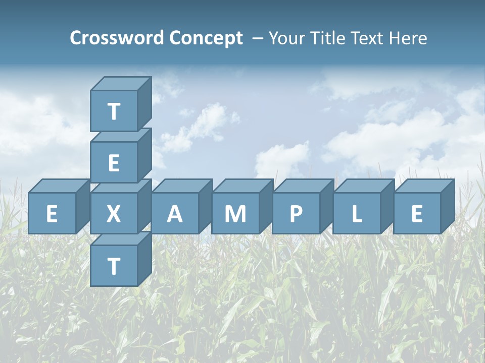 Indian Corn Sky Food PowerPoint Template