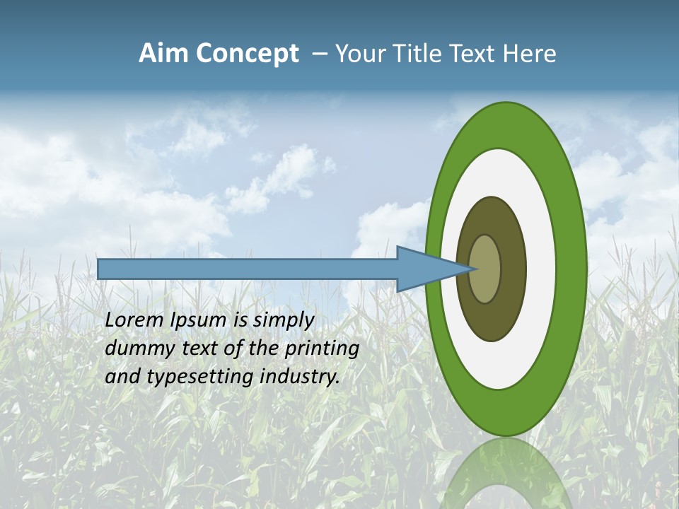 Indian Corn Sky Food PowerPoint Template