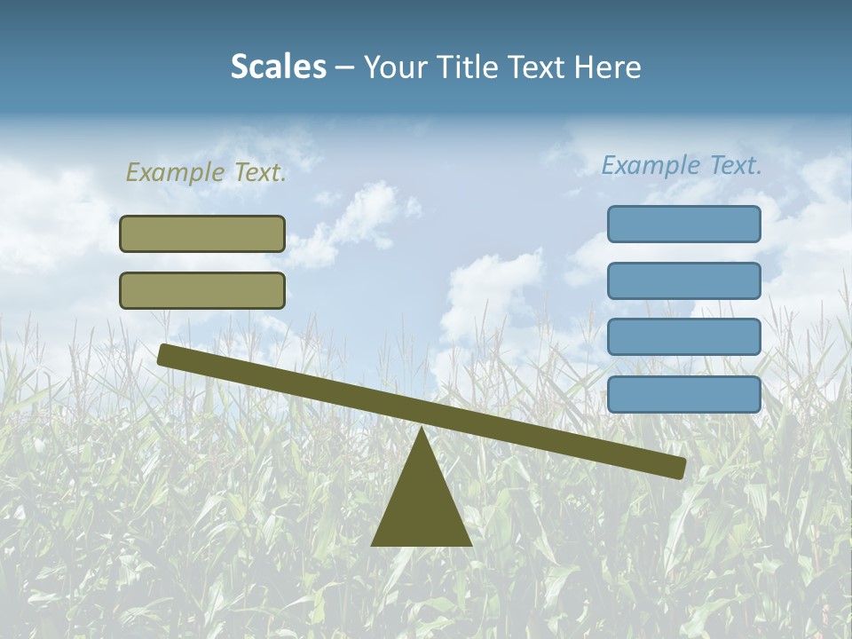 Indian Corn Sky Food PowerPoint Template