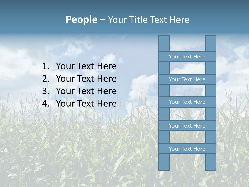 Indian Corn Sky Food PowerPoint Template