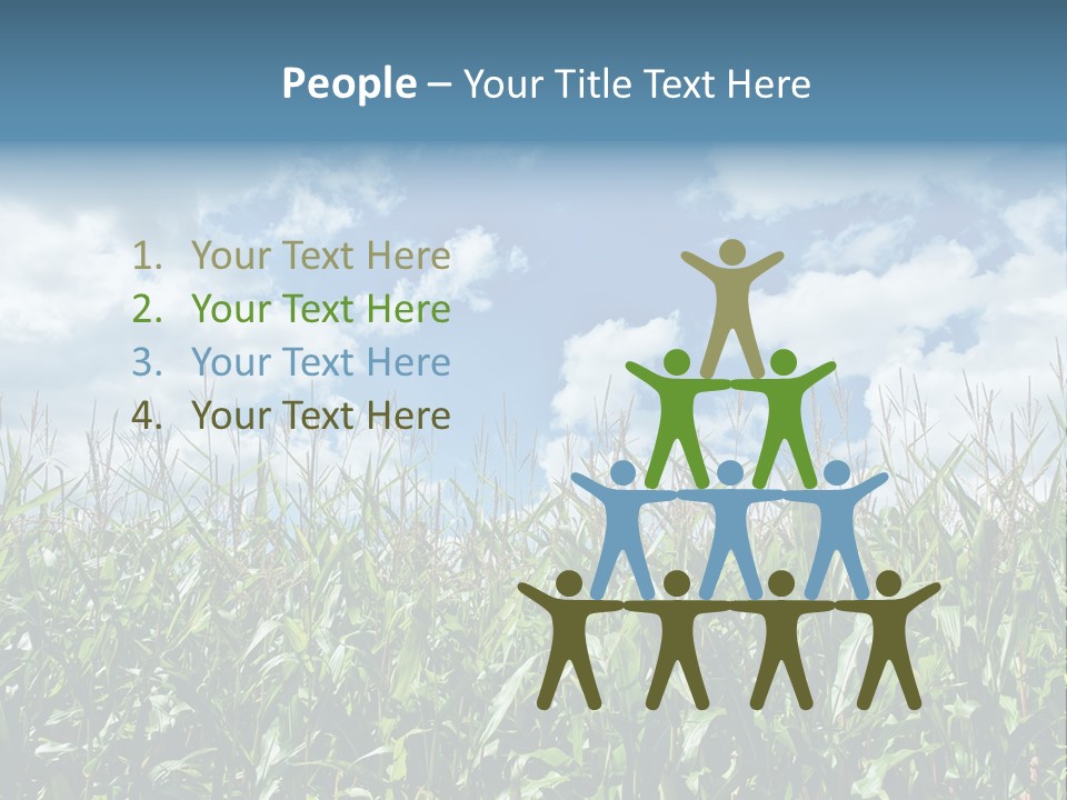 Indian Corn Sky Food PowerPoint Template