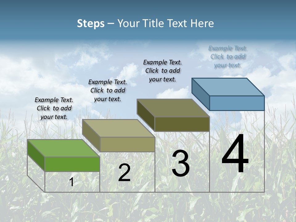 Indian Corn Sky Food PowerPoint Template