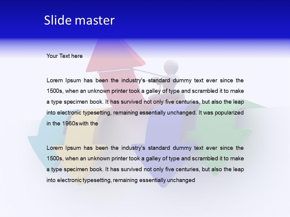 Businessman Graph Men PowerPoint Template