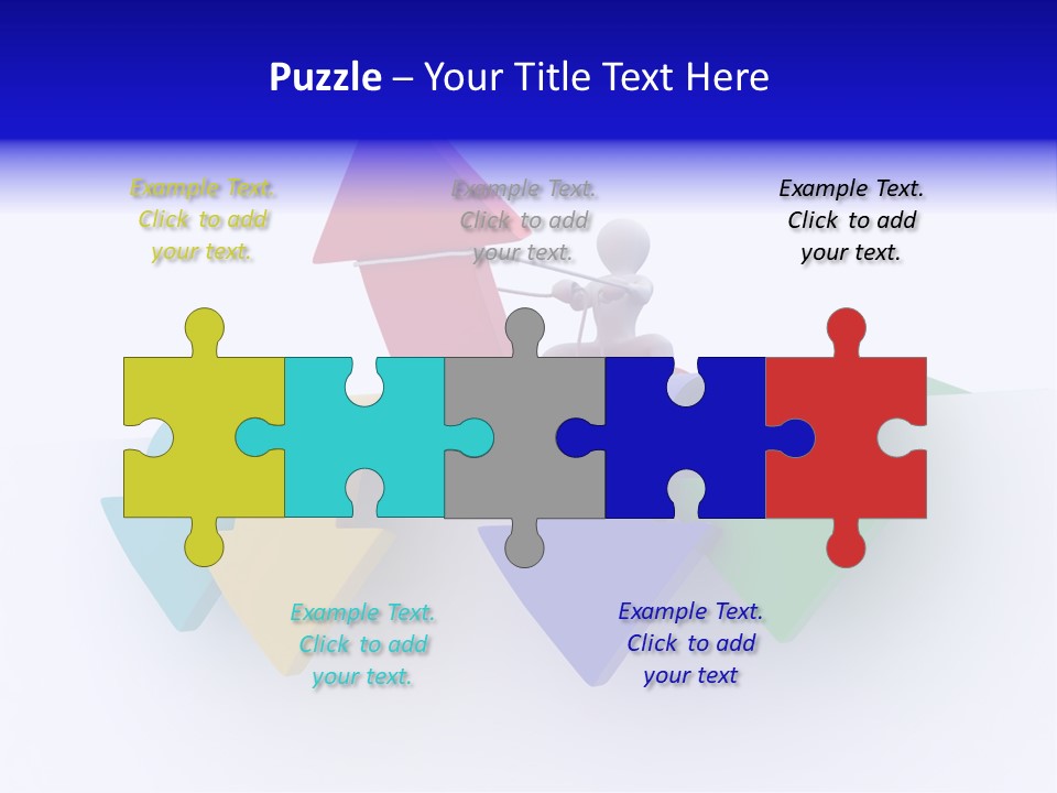 Businessman Graph Men PowerPoint Template