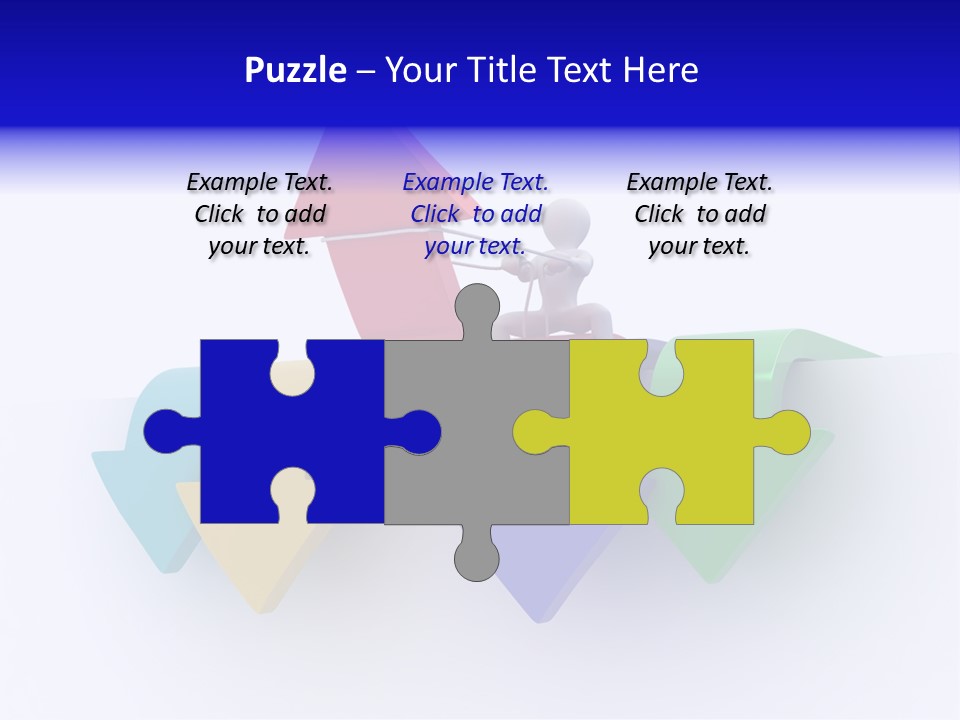 Businessman Graph Men PowerPoint Template