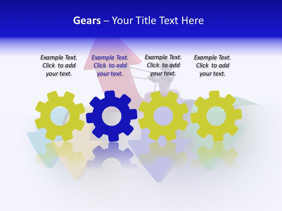 Businessman Graph Men PowerPoint Template