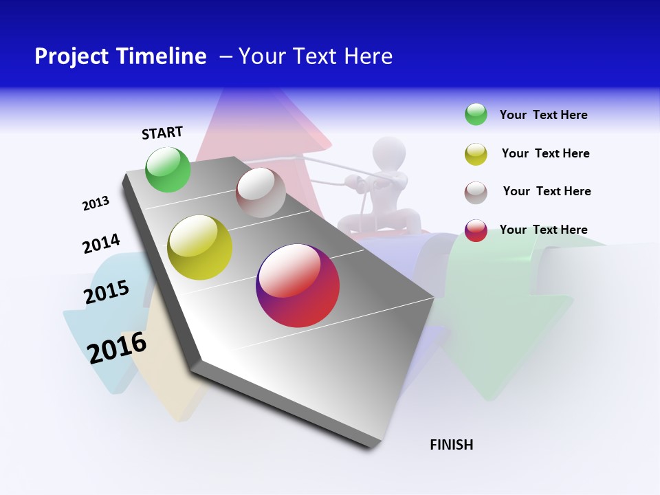 Businessman Graph Men PowerPoint Template