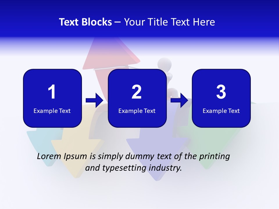 Businessman Graph Men PowerPoint Template