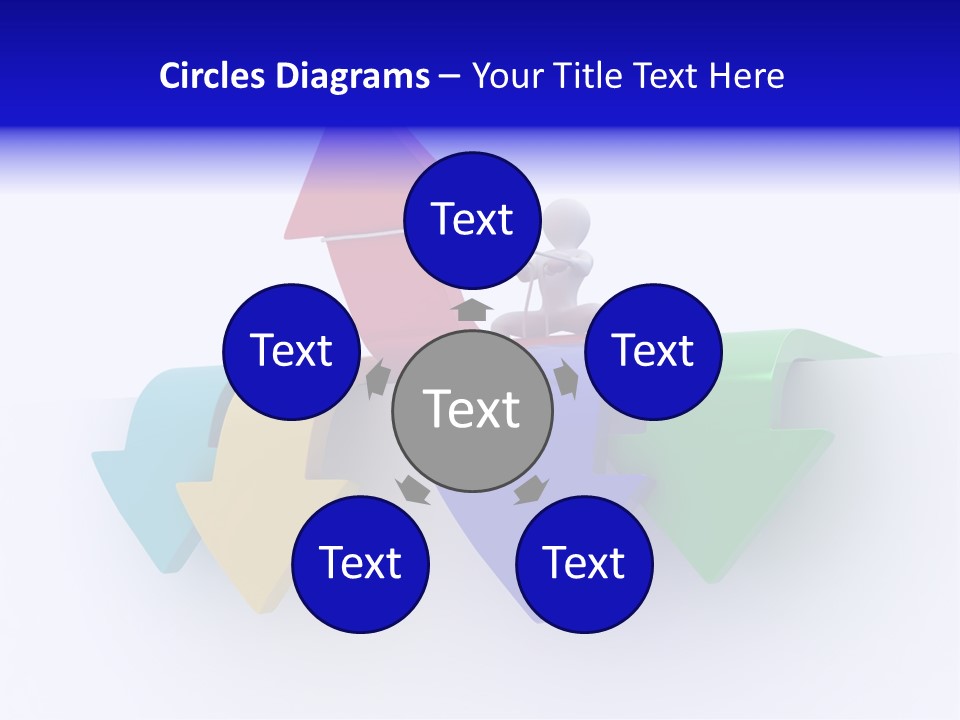 Businessman Graph Men PowerPoint Template