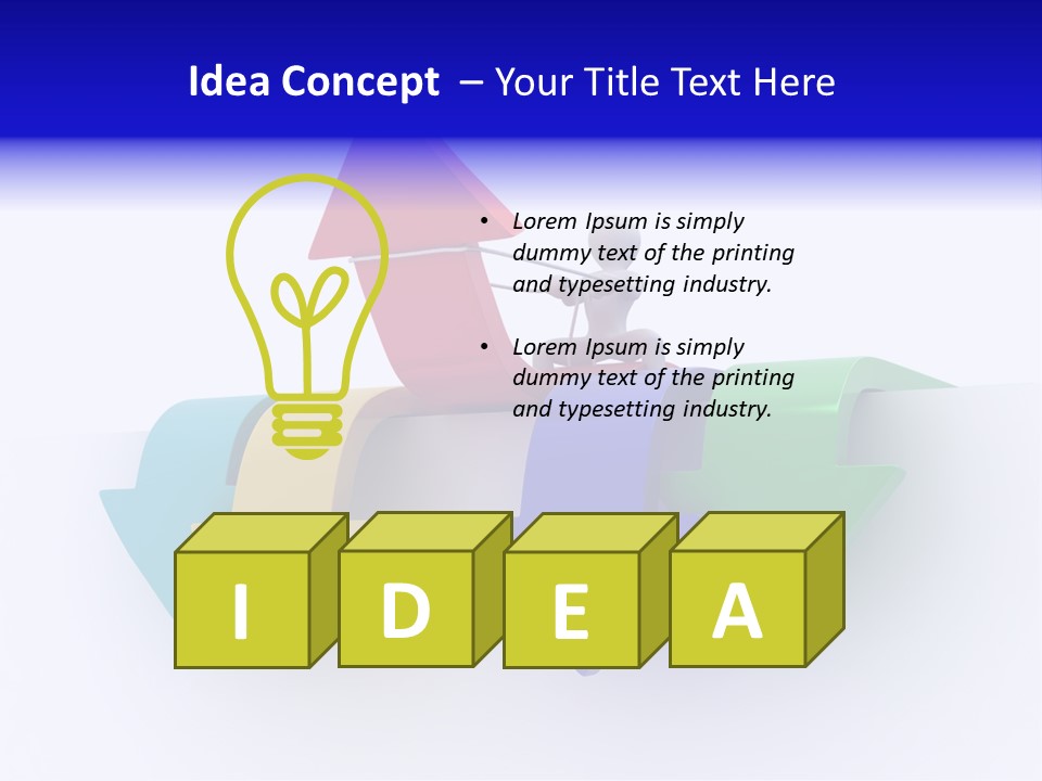 Businessman Graph Men PowerPoint Template