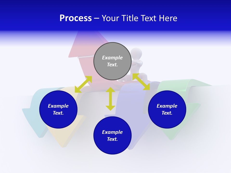 Businessman Graph Men PowerPoint Template