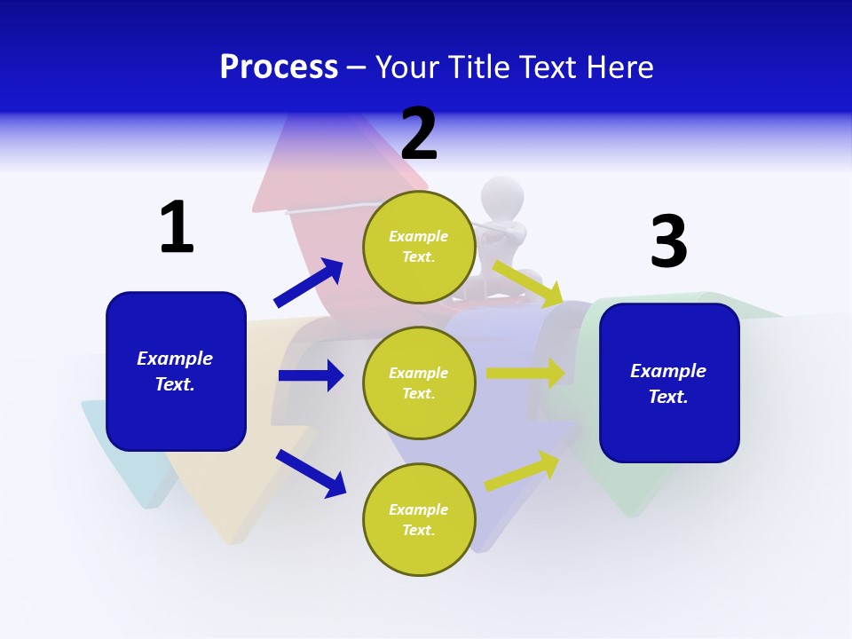 Businessman Graph Men PowerPoint Template