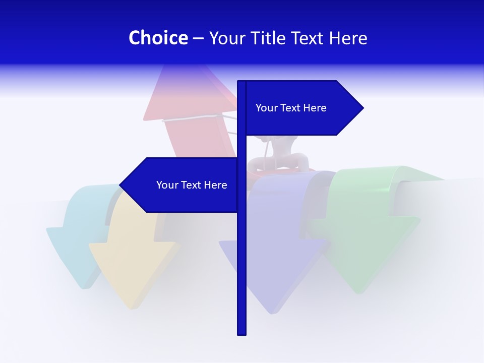 Businessman Graph Men PowerPoint Template
