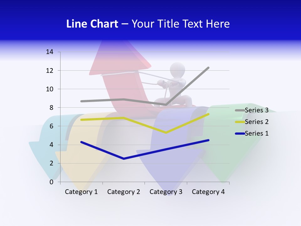 Businessman Graph Men PowerPoint Template