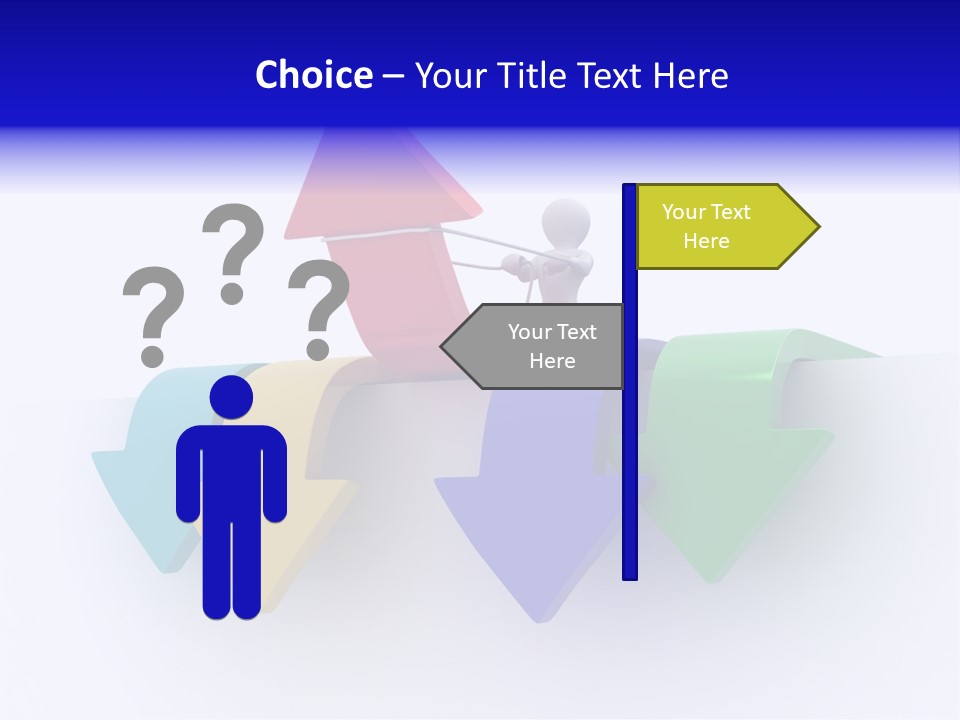 Businessman Graph Men PowerPoint Template