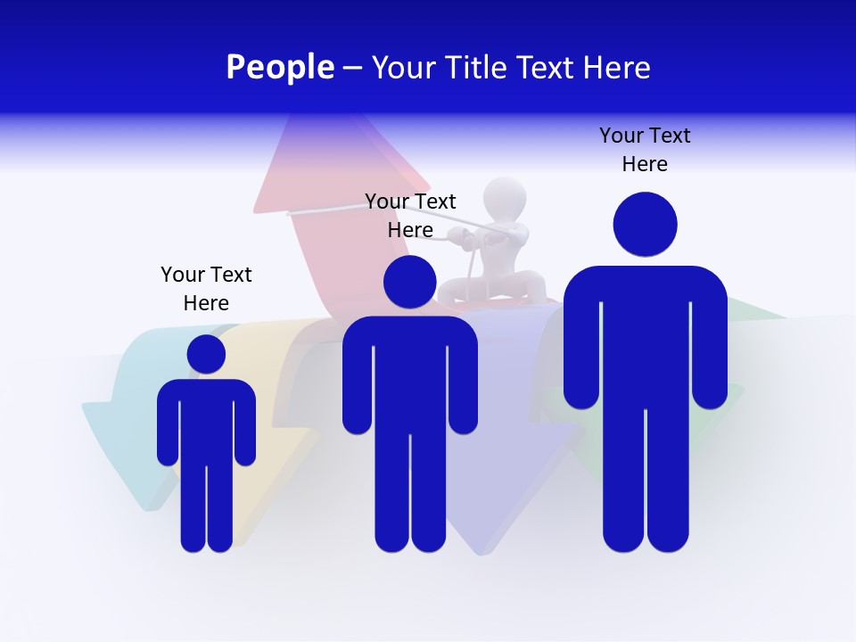 Businessman Graph Men PowerPoint Template