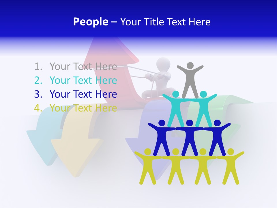 Businessman Graph Men PowerPoint Template