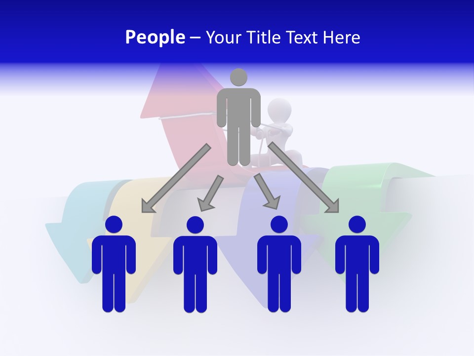 Businessman Graph Men PowerPoint Template