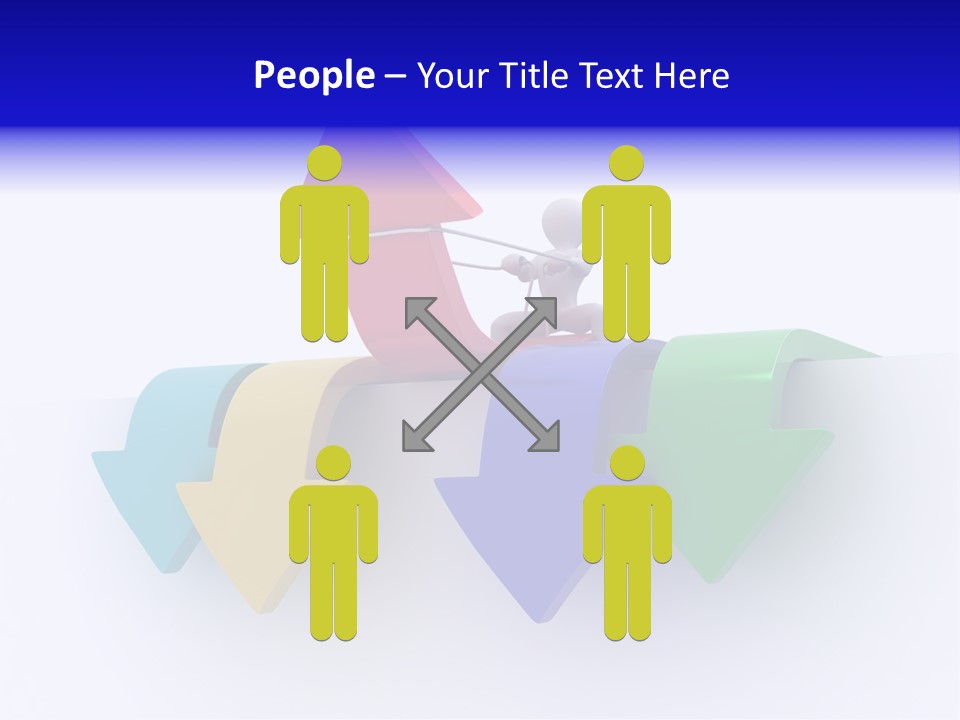 Businessman Graph Men PowerPoint Template