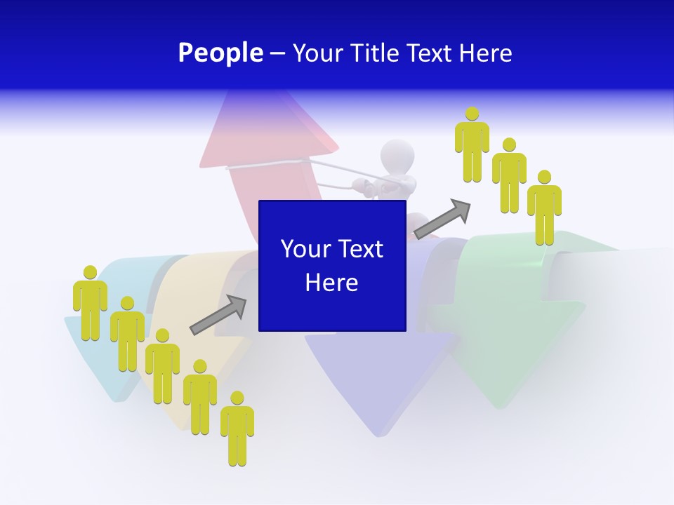 Businessman Graph Men PowerPoint Template