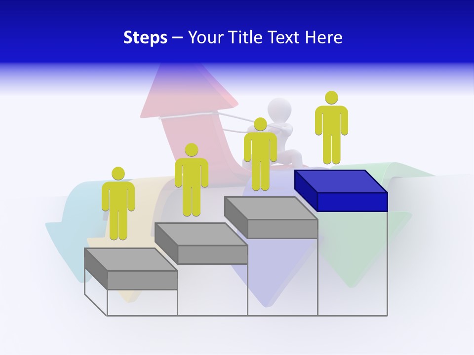 Businessman Graph Men PowerPoint Template