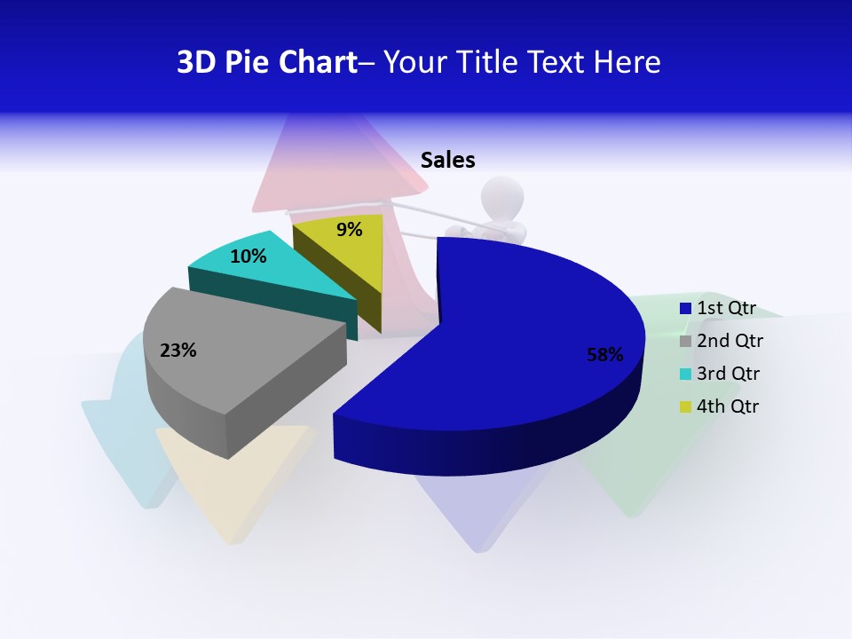 Businessman Graph Men PowerPoint Template