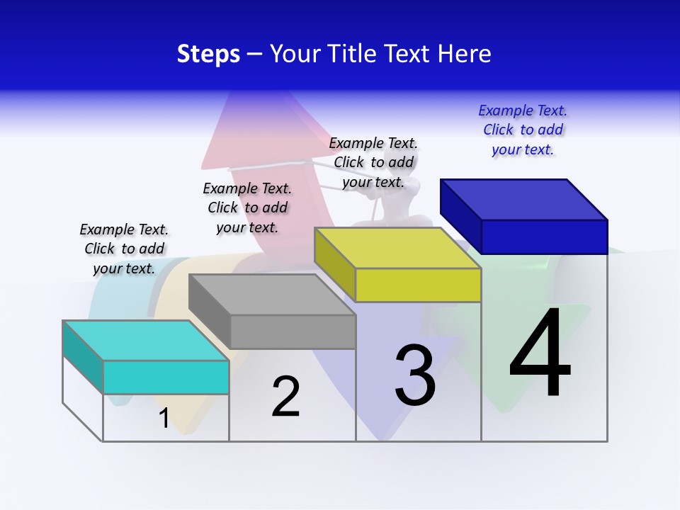 Businessman Graph Men PowerPoint Template