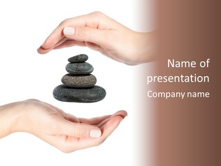 Spa Arm Caucasian PowerPoint Template