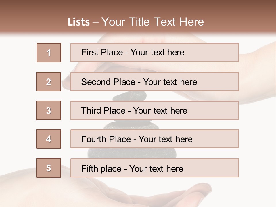Spa Arm Caucasian PowerPoint Template