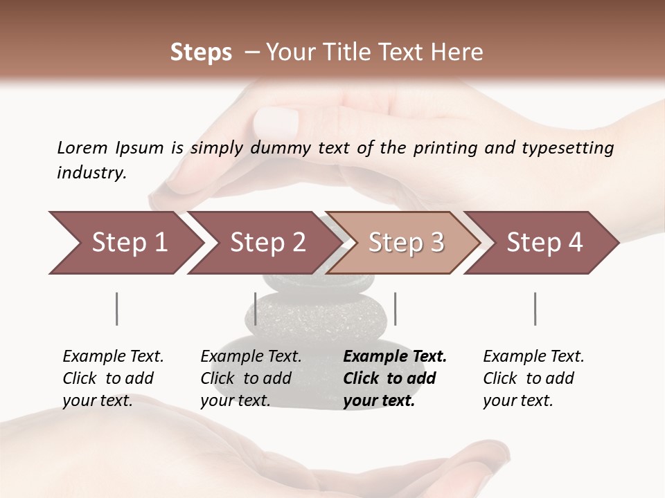 Spa Arm Caucasian PowerPoint Template