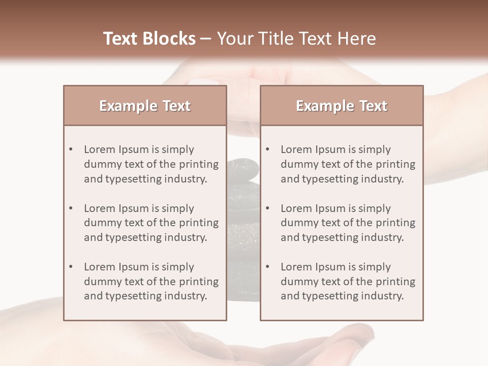 Spa Arm Caucasian PowerPoint Template