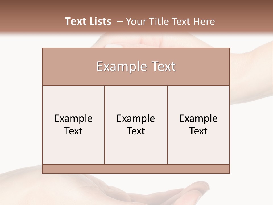 Spa Arm Caucasian PowerPoint Template