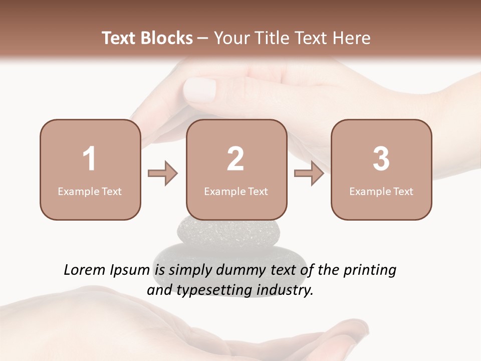 Spa Arm Caucasian PowerPoint Template